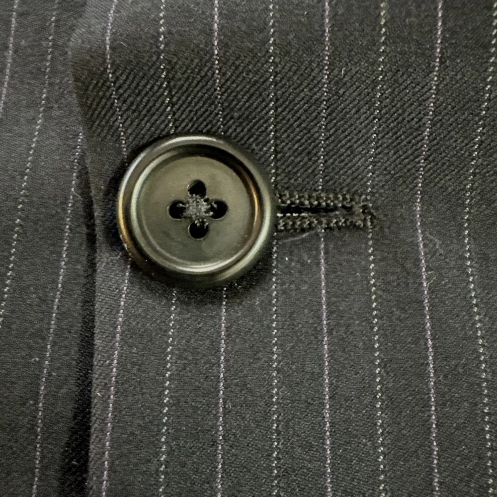Hickey Freeman Blazer 42R Blue Pinstripe Wool Sport Coat Suit Jacket USA Made
